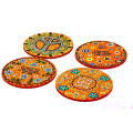 4 Piece Soft-wooden Coaster Set