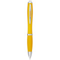 Nash ballpoint pen with coloured barrel and grip (black ink)