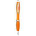 Nash ballpoint pen with coloured barrel and grip (black ink)