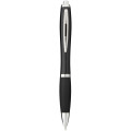 Nash ballpoint pen with coloured barrel and grip (black ink)