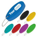 Oval PU Float Keychain