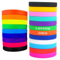 Custom Elastic Silicone Wristband MOQ 100PCS