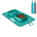 Collapsible Silicone Pet Bowls with Mat