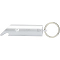 Flare RCS recycled aluminium IPX LED light and bottle opener with keychain