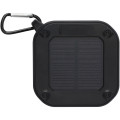 Solo 3W IPX5 RCS recycled plastic solar Bluetooth® speaker with carabiner 