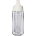 HydroFruit 700 ml recycled plastic sport bottle with flip lid and infuser