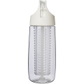 HydroFruit 700 ml recycled plastic sport bottle with flip lid and infuser