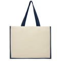 Varai 320 g/m² canvas and jute shopping tote bag 23L