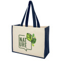 Varai 320 g/m² canvas and jute shopping tote bag 23L