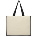 Varai 320 g/m² canvas and jute shopping tote bag 23L