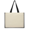 Varai 320 g/m² canvas and jute shopping tote bag 23L