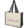 Varai 320 g/m² canvas and jute shopping tote bag 23L