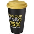 Americano® Eco 350 ml recycled tumbler with spill-proof lid