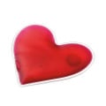 LOVELY. Heart shaped heated pouch in PVC