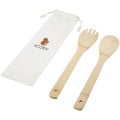 Endiv bamboo salad spoon and fork