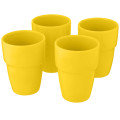 Staki 4-piece 280 ml stackable mug gift set