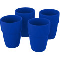 Staki 4-piece 280 ml stackable mug gift set