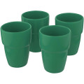 Staki 4-piece 280 ml stackable mug gift set