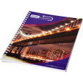 Desk-Mate® A4 spiral notebook with printed back cover