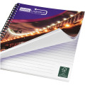 Desk-Mate® A4 spiral notebook with printed back cover