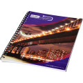 Desk-Mate® A4 spiral notebook with printed back cover