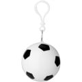 Xina rain poncho in storage football with keychain