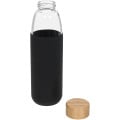 Kai 540 ml glass water bottle with wood lid