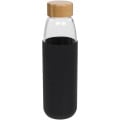 Kai 540 ml glass water bottle with wood lid