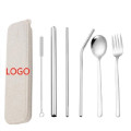 Stainless Steel Utensils with Case Set of 6