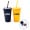 16oz Double-Walled Tumbler with Straw