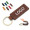 Vintage Laserable Leather Keychain MOQ 100PCS