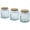 Aire 800 ml 3-piece recycled glass jar set