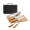 FLARE. Five-piece wooden and stainless steel barbecue set