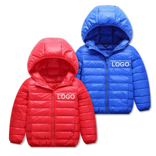 Boys Girls Hooded Down Jacket Coat