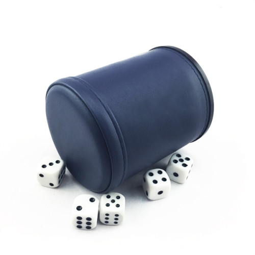 PU Leather Dice Cup Set     