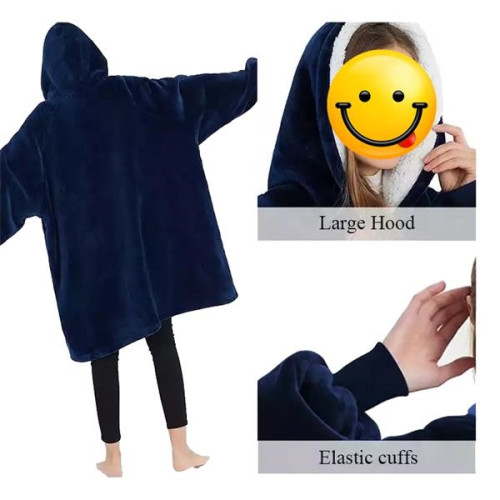 Oversized Hoodie Sherpa Sweatshirt Blanket