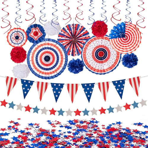 29PCS 4th of July Patriotic Decorations Set