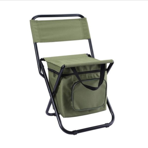 Foldable Fishing Camping Chair with Cooler Bag