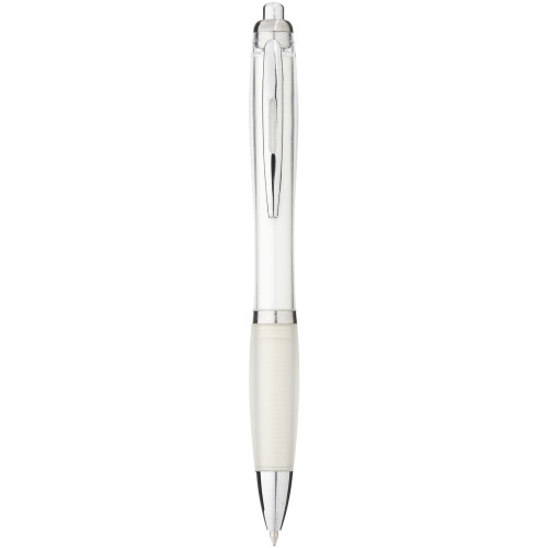 Nash ballpoint pen with coloured barrel and grip (black ink)