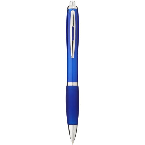 Nash ballpoint pen with coloured barrel and grip (black ink)