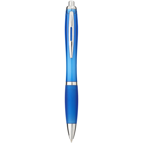 Nash ballpoint pen with coloured barrel and grip (black ink)