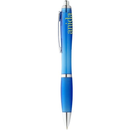 Nash ballpoint pen with coloured barrel and grip (black ink)