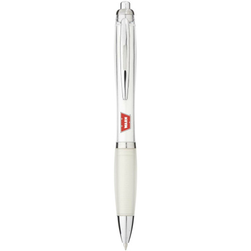 Nash ballpoint pen with coloured barrel and grip (black ink)