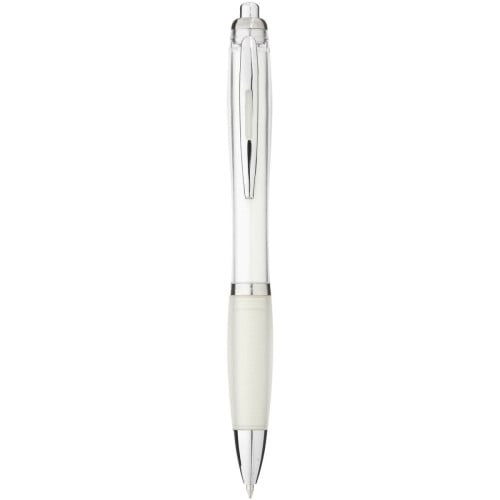 Nash ballpoint pen with coloured barrel and grip (black ink)