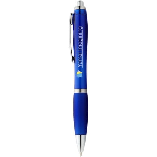 Nash ballpoint pen coloured barrel and grip (blue ink)