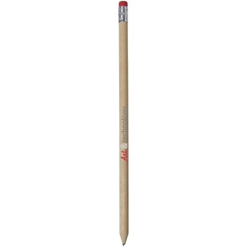 Cay wooden pencil with eraser