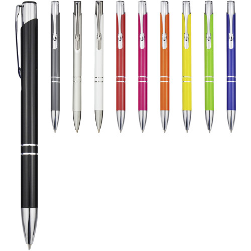 Moneta aluminium click ballpoint pen (blue ink)