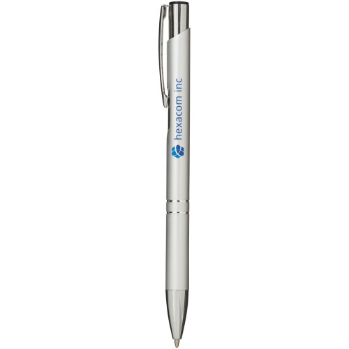 Moneta aluminium click ballpoint pen (blue ink)