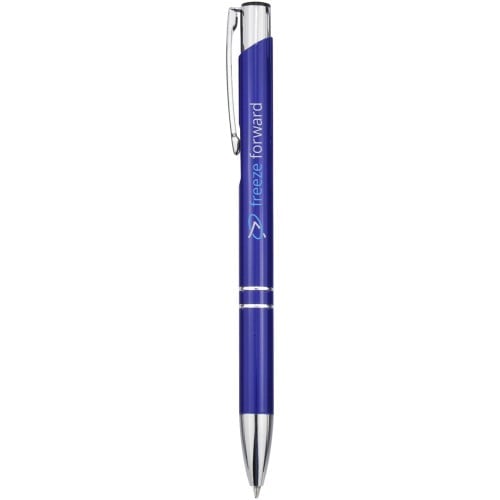 Moneta aluminium click ballpoint pen (blue ink)