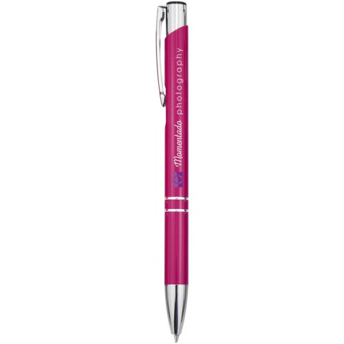 Moneta aluminium click ballpoint pen (blue ink)